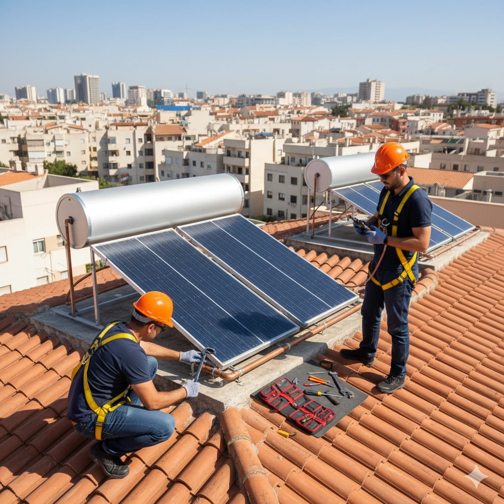Solar water heater repair