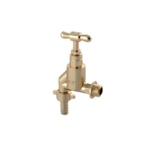 Midline Brass Bibtap with Lockshield – Reliable Flow Control for Water Systems