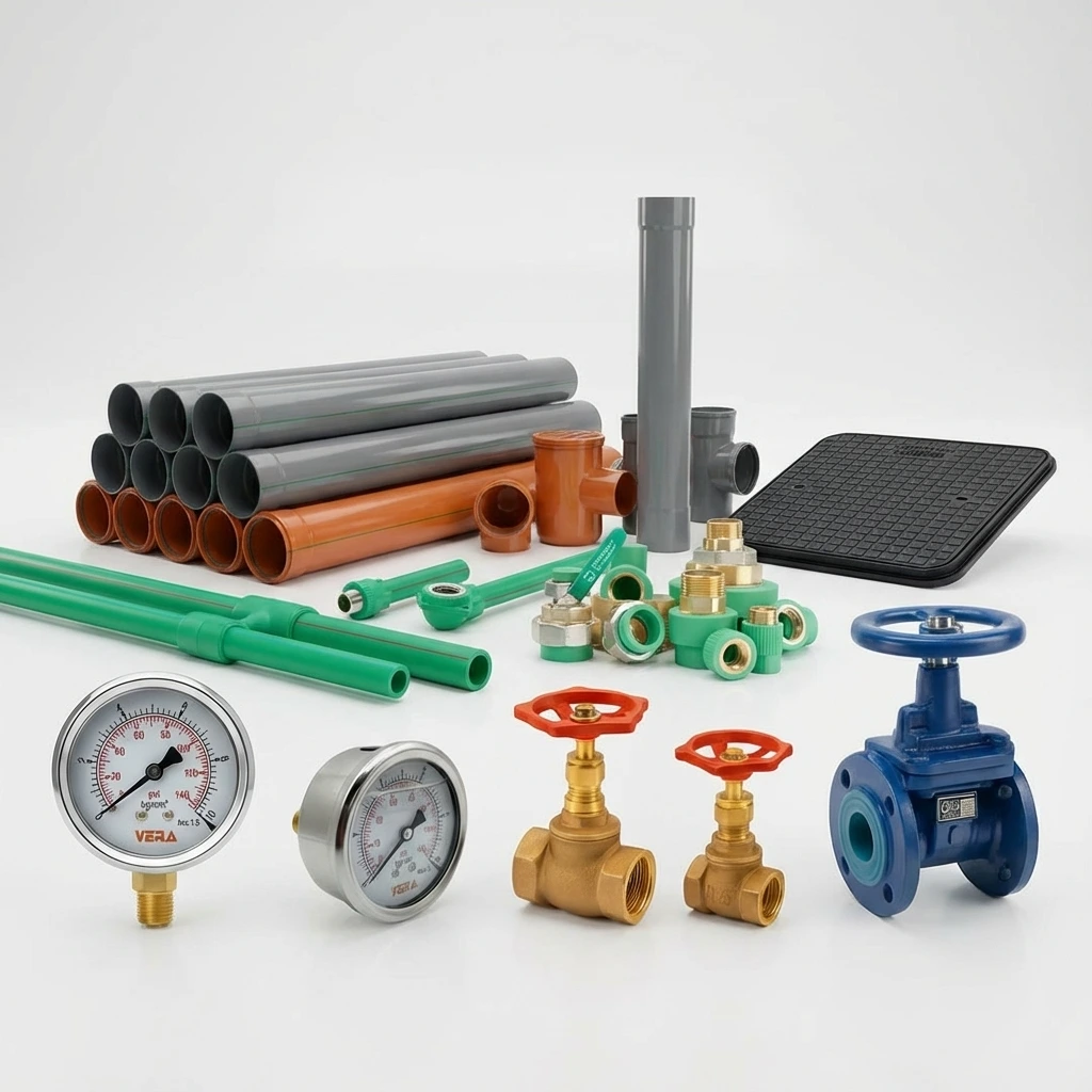 plumbing materials hot water system